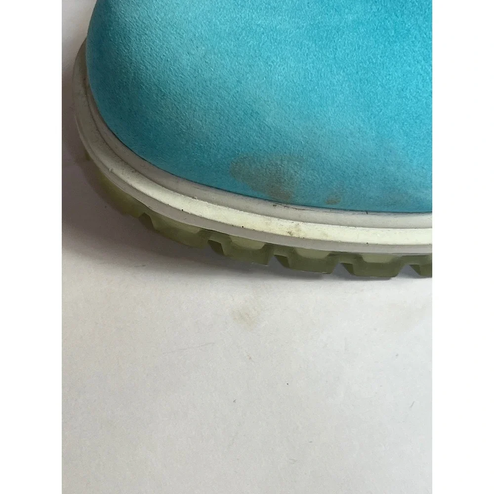 Timberland 6 Inch Premium Waterproof Boots Turquoise Kids Size 12 A18T4‎